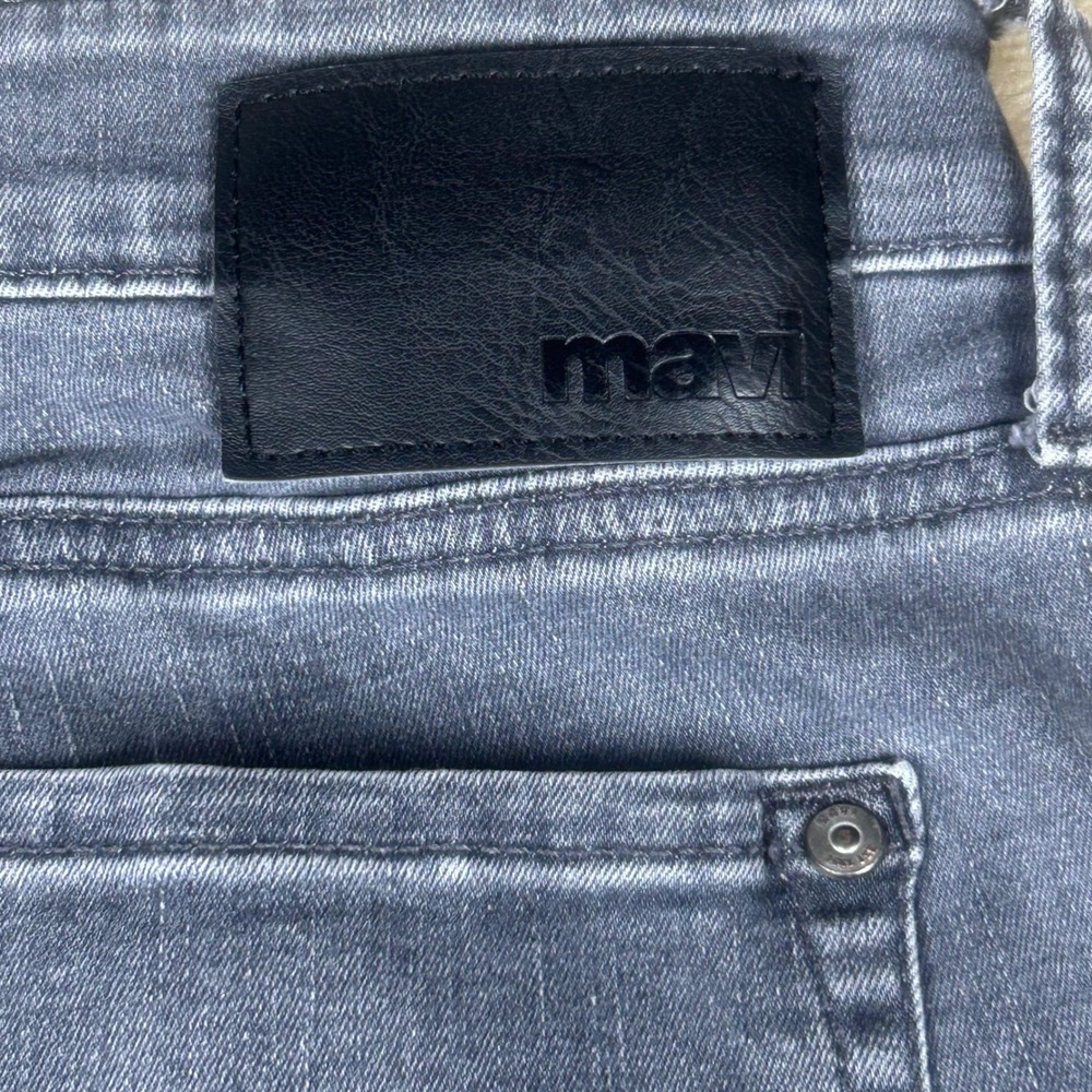 Mavi Marcus Slim Straight Leg Jeans Mens 36x32 Gray Stretch Denim M0035189017 - Picture 8 of 9